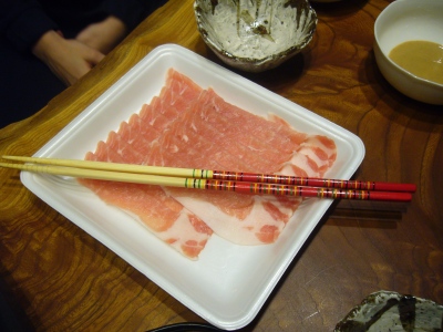 Japanese nabe meat
